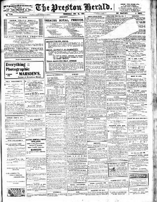 cover page of Preston Herald published on May 13, 1914